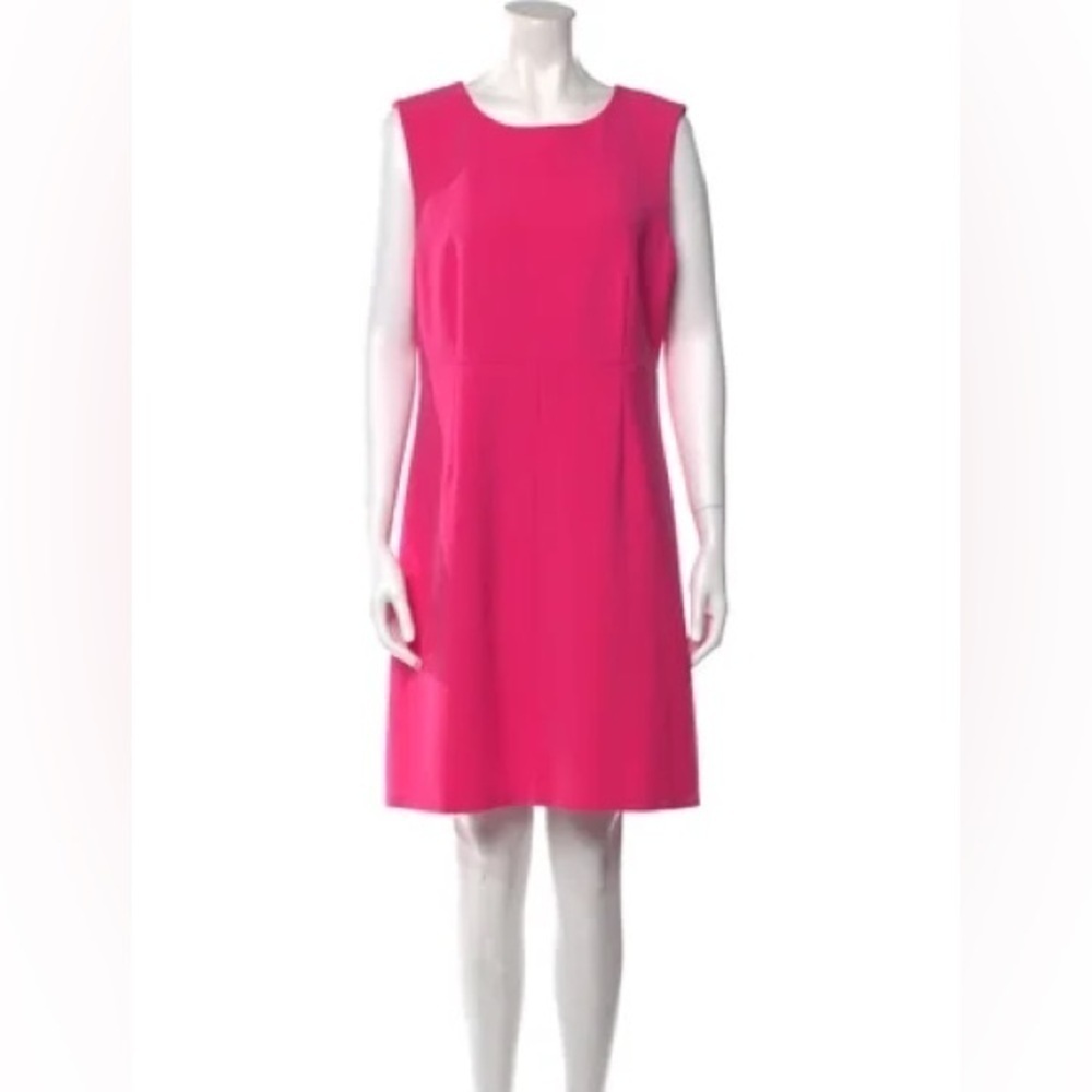 Diane Von Furstenberg Scoop Neck Mini Dress Pink - Cocktail Dress -Wedding Dress
